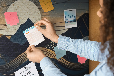 Quadro em cortiça Paisagem do pôr do sol