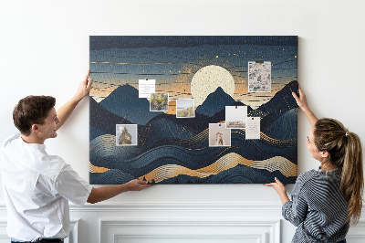 Quadro em cortiça Paisagem do pôr do sol