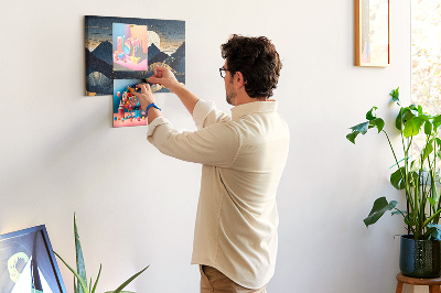 Quadro em cortiça Paisagem do pôr do sol