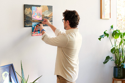 Painel em cortiça Paisagem abstrata