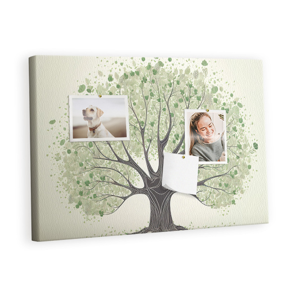 Quadro de aviso de cortiça Natureza de grandes árvores