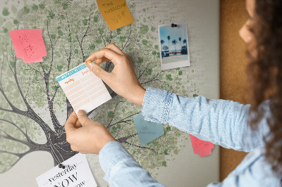 Quadro de aviso de cortiça Natureza de grandes árvores