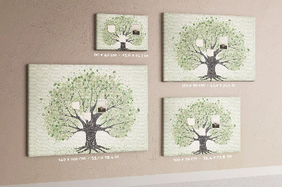 Quadro de aviso de cortiça Natureza de grandes árvores