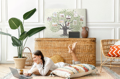 Quadro de aviso de cortiça Natureza de grandes árvores