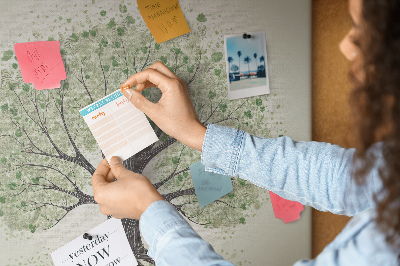 Quadro de aviso de cortiça Natureza de grandes árvores