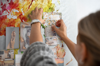 Quadro em cortiça Mapa em aquarela