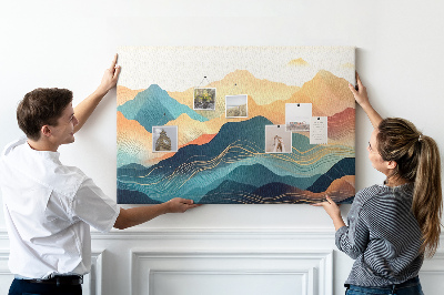 Painel em cortiça Paisagem montanhosa