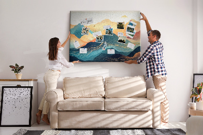 Painel em cortiça Paisagem montanhosa