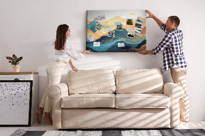 Painel em cortiça Paisagem montanhosa