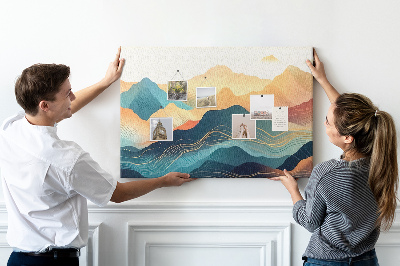 Painel em cortiça Paisagem montanhosa