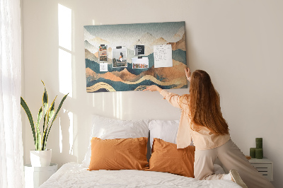 Quadro de aviso de cortiça Paisagem montanhosa