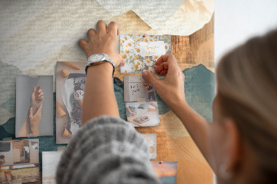 Quadro de aviso de cortiça Paisagem montanhosa