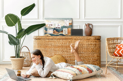 Quadro de aviso de cortiça Paisagem montanhosa