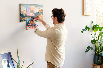 Quadro de aviso de cortiça Paisagem montanhosa