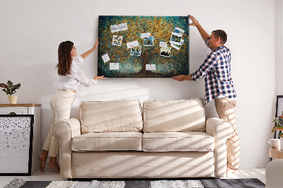 Painel em cortiça Árvore de mosaico