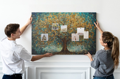 Painel em cortiça Árvore de mosaico