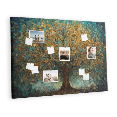 Painel em cortiça Árvore de mosaico