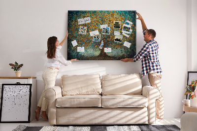 Painel em cortiça Árvore de mosaico