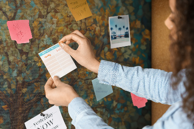 Painel em cortiça Árvore de mosaico