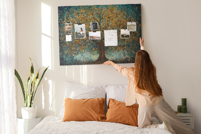 Painel em cortiça Árvore de mosaico