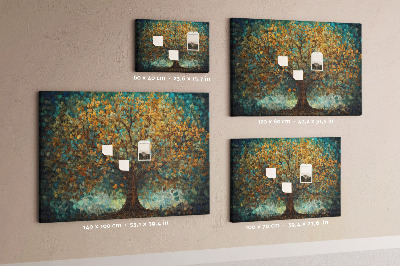 Painel em cortiça Árvore de mosaico