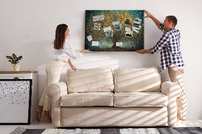 Painel em cortiça Árvore de mosaico