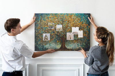 Painel em cortiça Árvore de mosaico