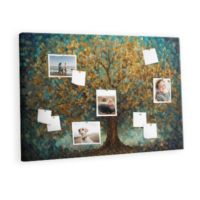 Painel em cortiça Árvore de mosaico