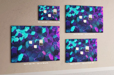 Quadro em cortiça Figuras geométricas