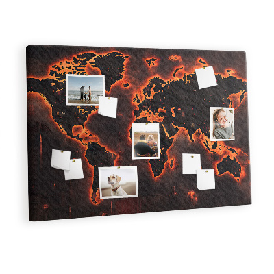 Painel em cortiça Mapa mundial