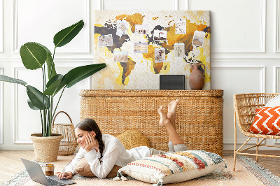 Quadro de aviso de cortiça O mundo da abstração