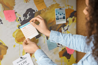 Quadro de aviso de cortiça O mundo da abstração