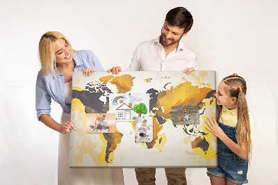 Quadro de aviso de cortiça O mundo da abstração