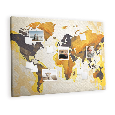 Quadro de aviso de cortiça O mundo da abstração