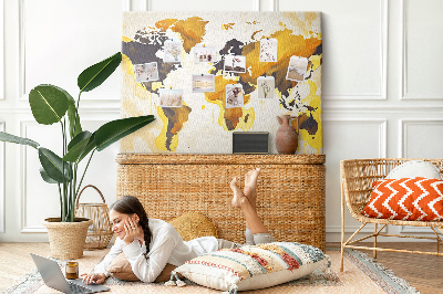 Quadro de aviso de cortiça O mundo da abstração