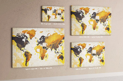 Quadro de aviso de cortiça O mundo da abstração