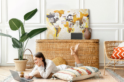 Quadro de aviso de cortiça O mundo da abstração