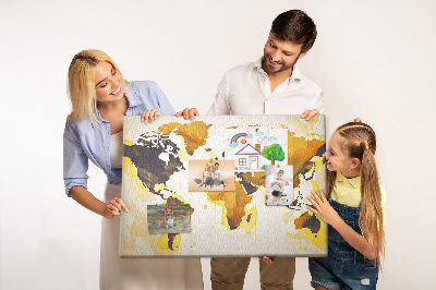 Quadro de aviso de cortiça O mundo da abstração