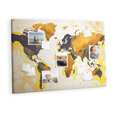 Quadro de aviso de cortiça O mundo da abstração