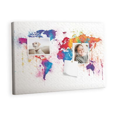 Quadro em cortiça Mapa mundial