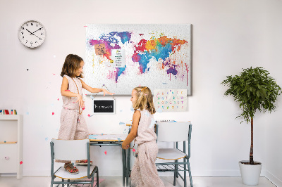 Quadro em cortiça Mapa mundial