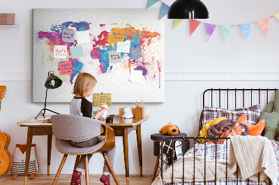 Quadro em cortiça Mapa mundial