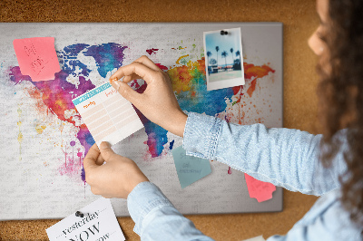 Quadro em cortiça Mapa mundial