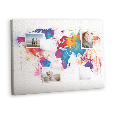 Quadro em cortiça Mapa mundial