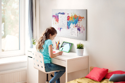 Quadro em cortiça Mapa mundial