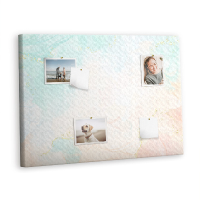 Quadro de aviso de cortiça Mármore aquarela