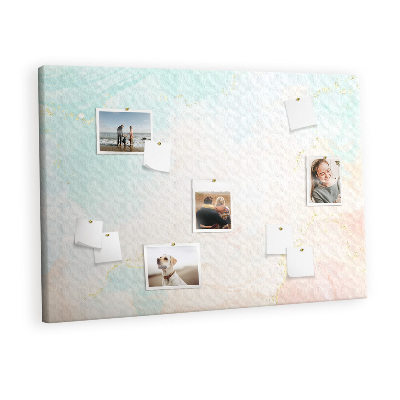 Quadro de aviso de cortiça Mármore aquarela