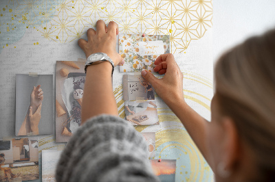 Painel em cortiça Padrão decorativo