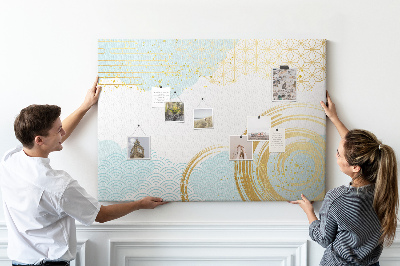 Painel em cortiça Padrão decorativo