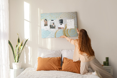 Painel em cortiça Padrão decorativo